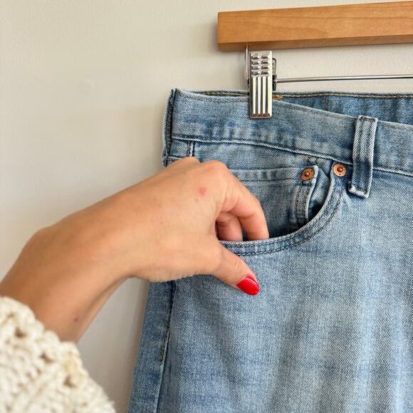 Levi's 501 90's Straight Leg Jeans Blue Medium Wash 32 - Picture 5 of 9